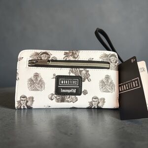 Loungefly Universal Monsters White Wristlet Wallet